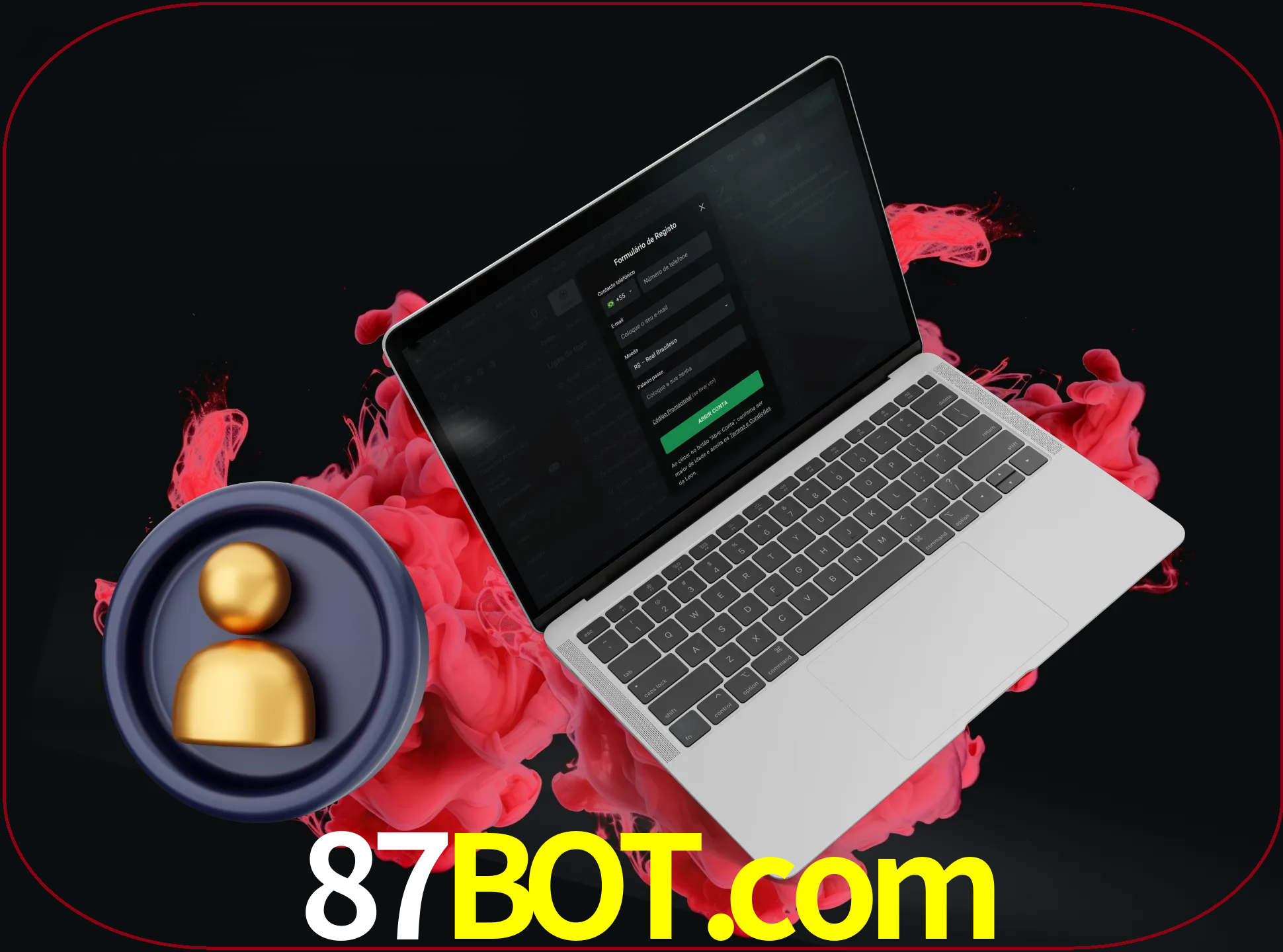 No cabeçalho do site 87bot, clique no botão que o levará a um formulário especial onde terá de introduzir as suas informações actuais.