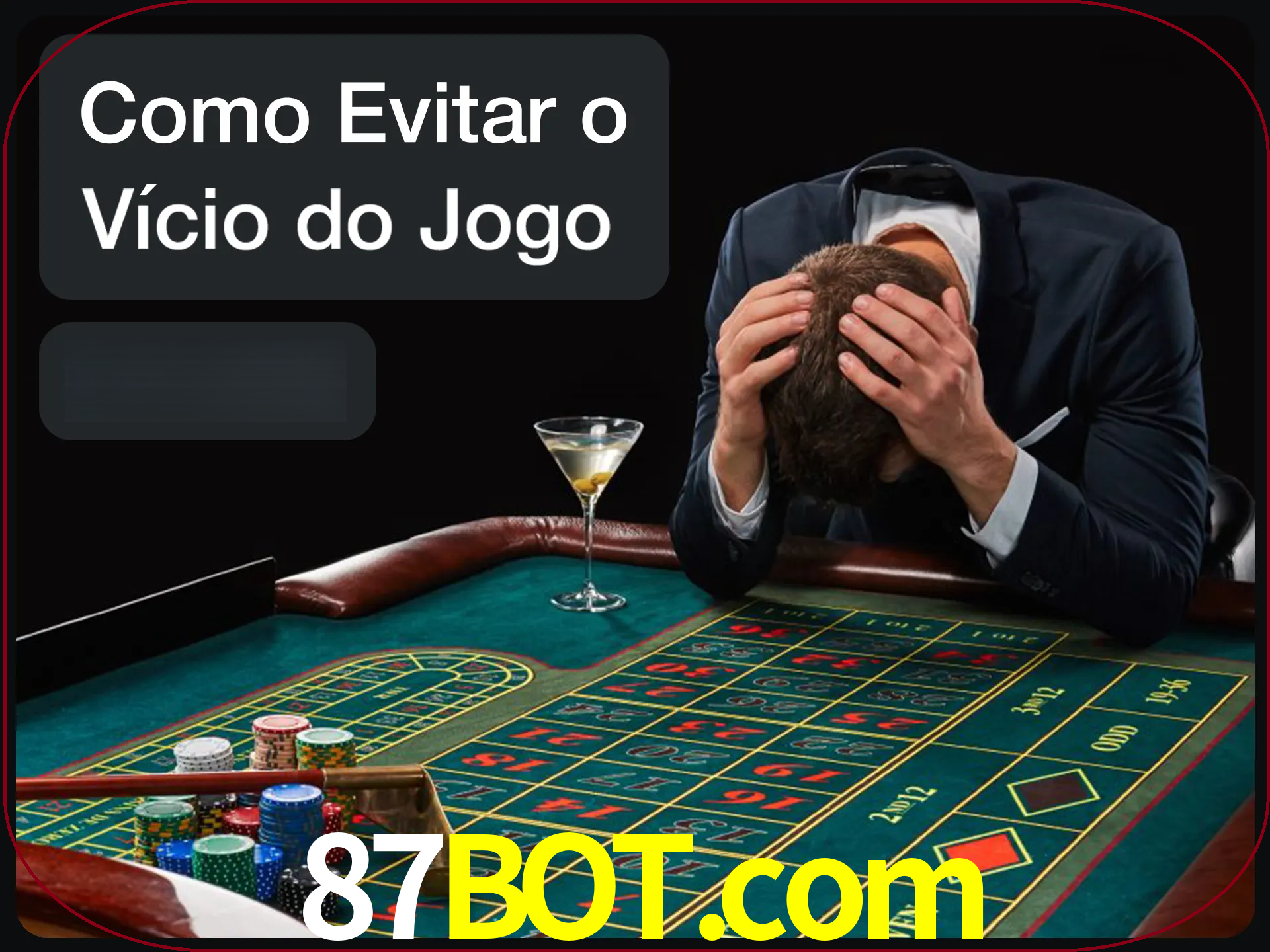 Você é responsável por cada uma de suas apostas.
